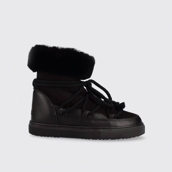 Inuikii Black Leather and Suede Boots, size 39 (fits like a 8/8.5). - Picture 1 of 10